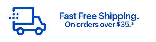 Fast Free Shipping. On orders over $35.