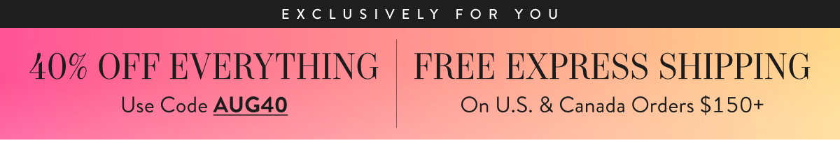 40% Off Sitewide with AUG40