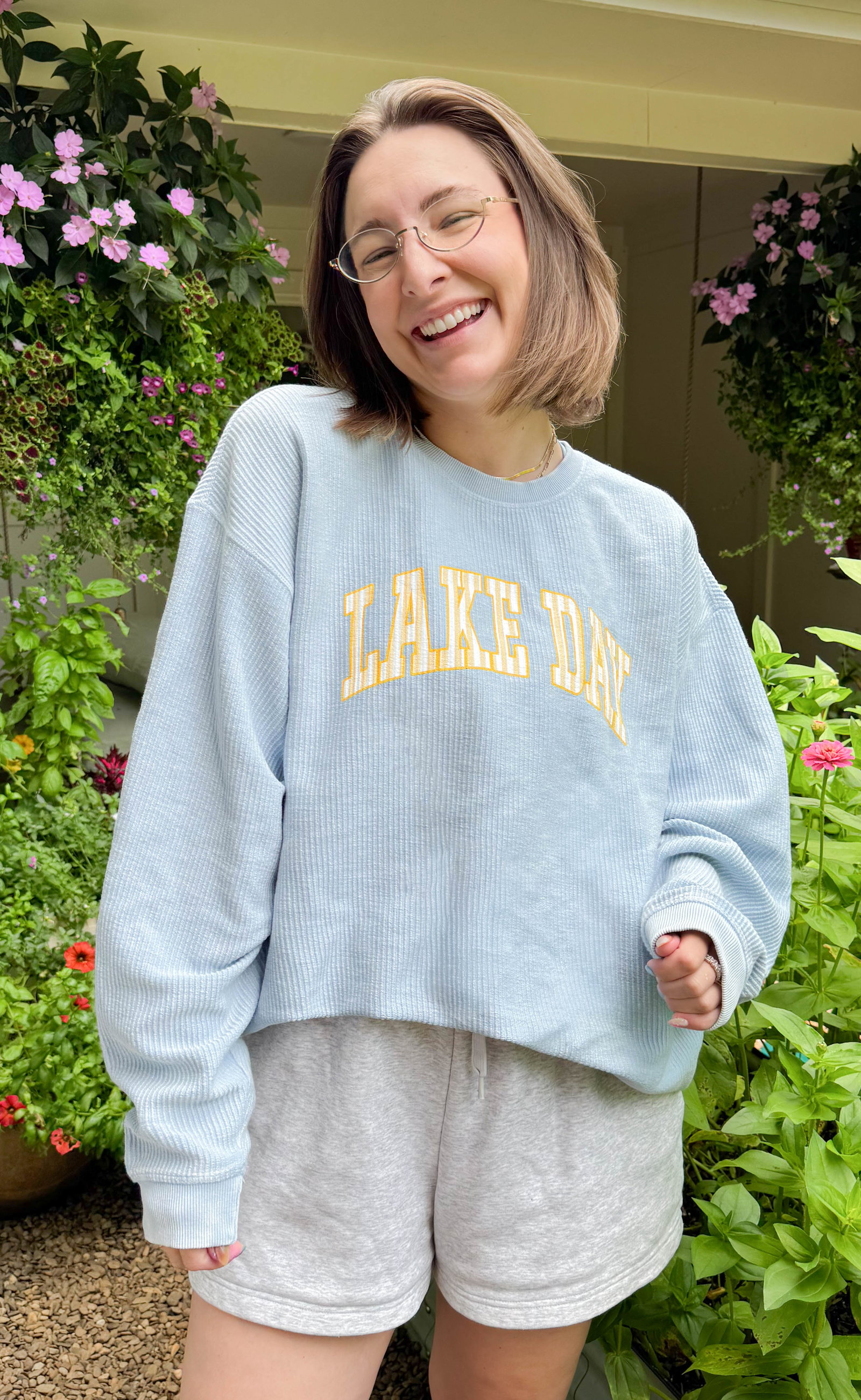 Image of charlie southern x jo johnson overby: lake day cord - blue