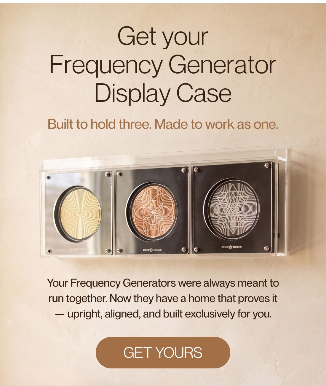 Get your Frequency Generator Display Case