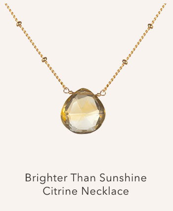 Brighter than Sunshine Citrine Necklace