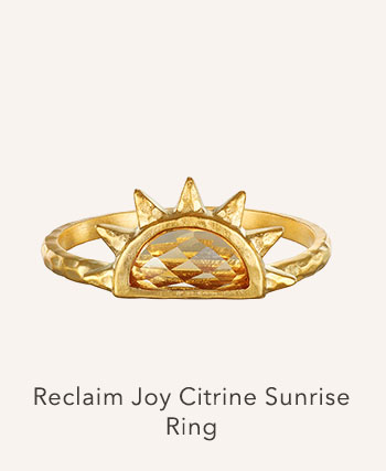 Reclaim Joy Citrine Sunrise Ring