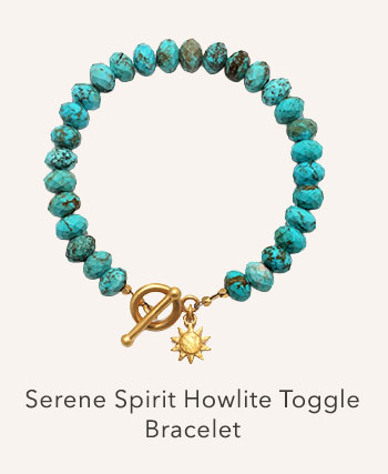 Serene Spirit Howlite Toggle Bracelet