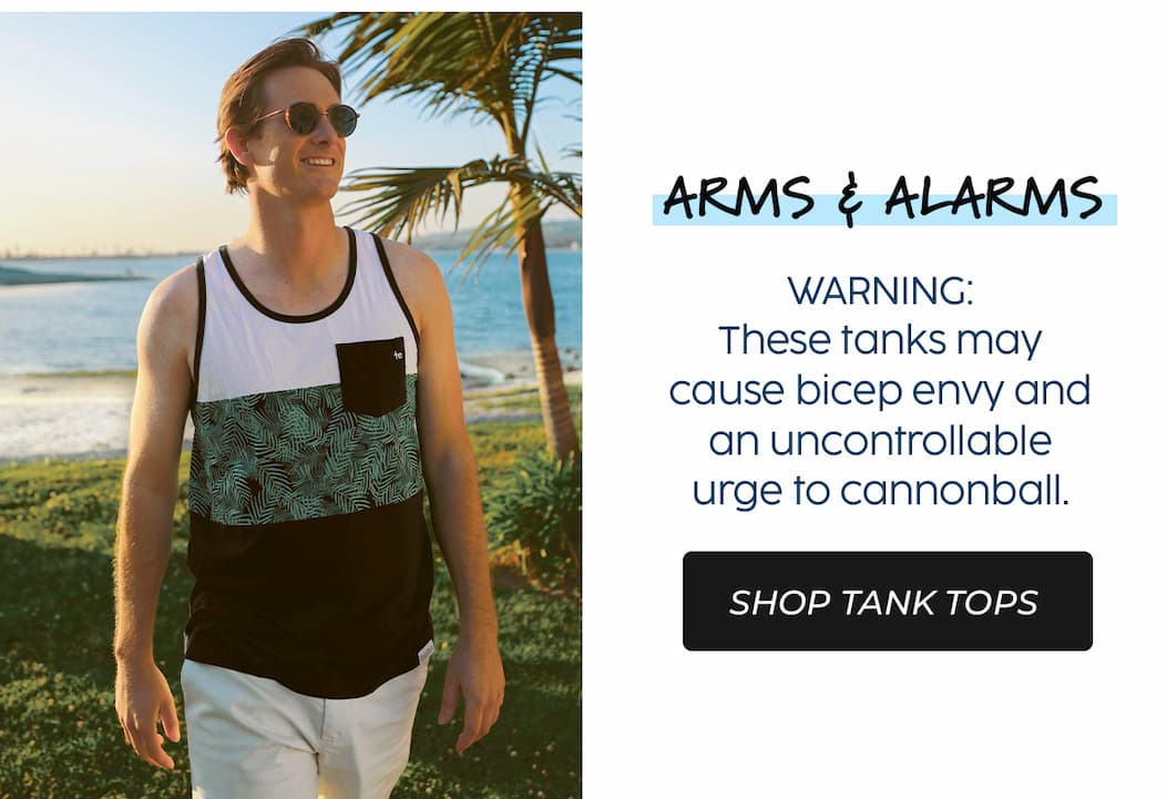 Arms & Alarms: Shop Tank Tops