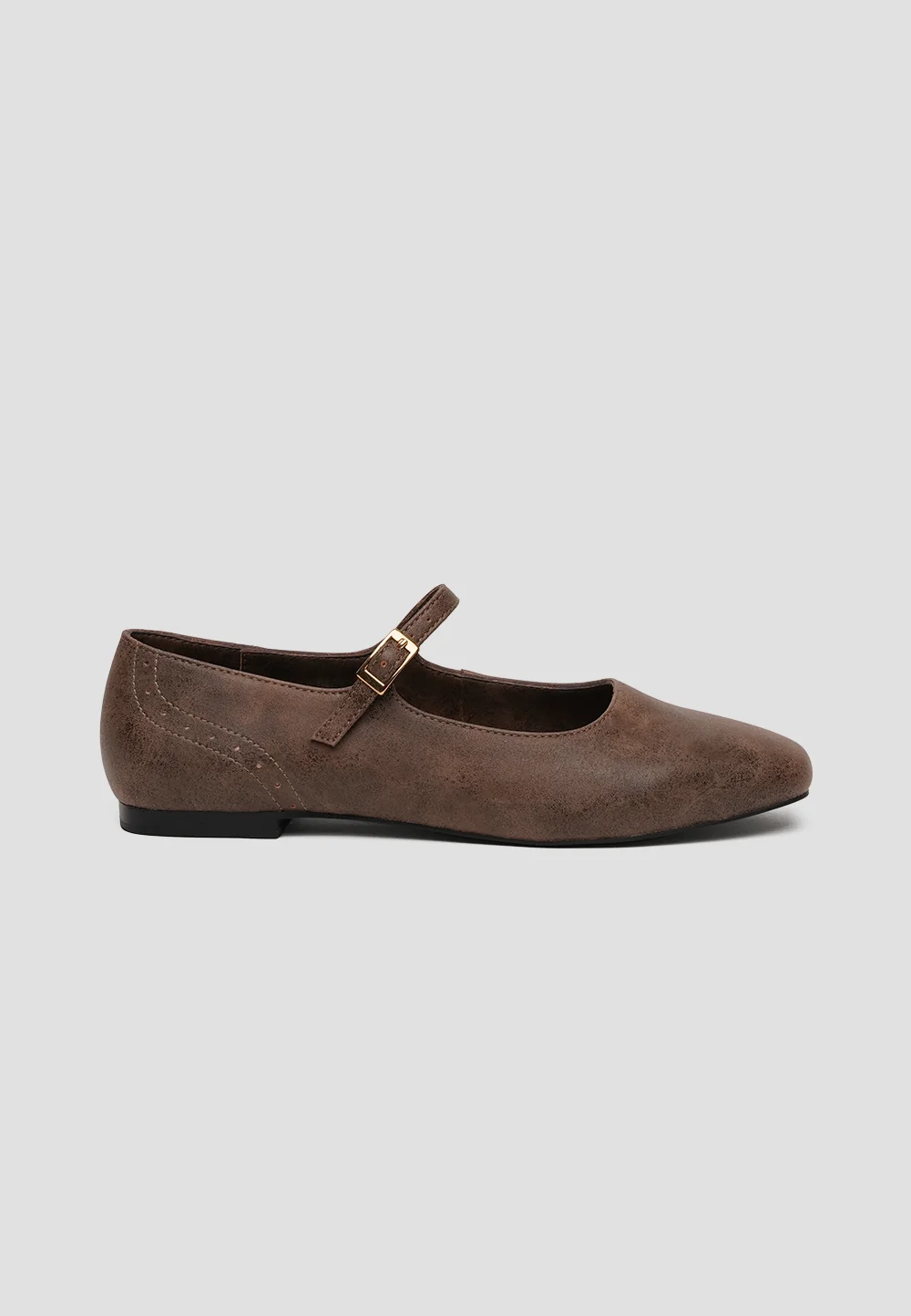 Ballet Flats Microfiber Napa Espresso