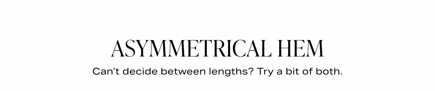 Shop Asymmetrical Hem