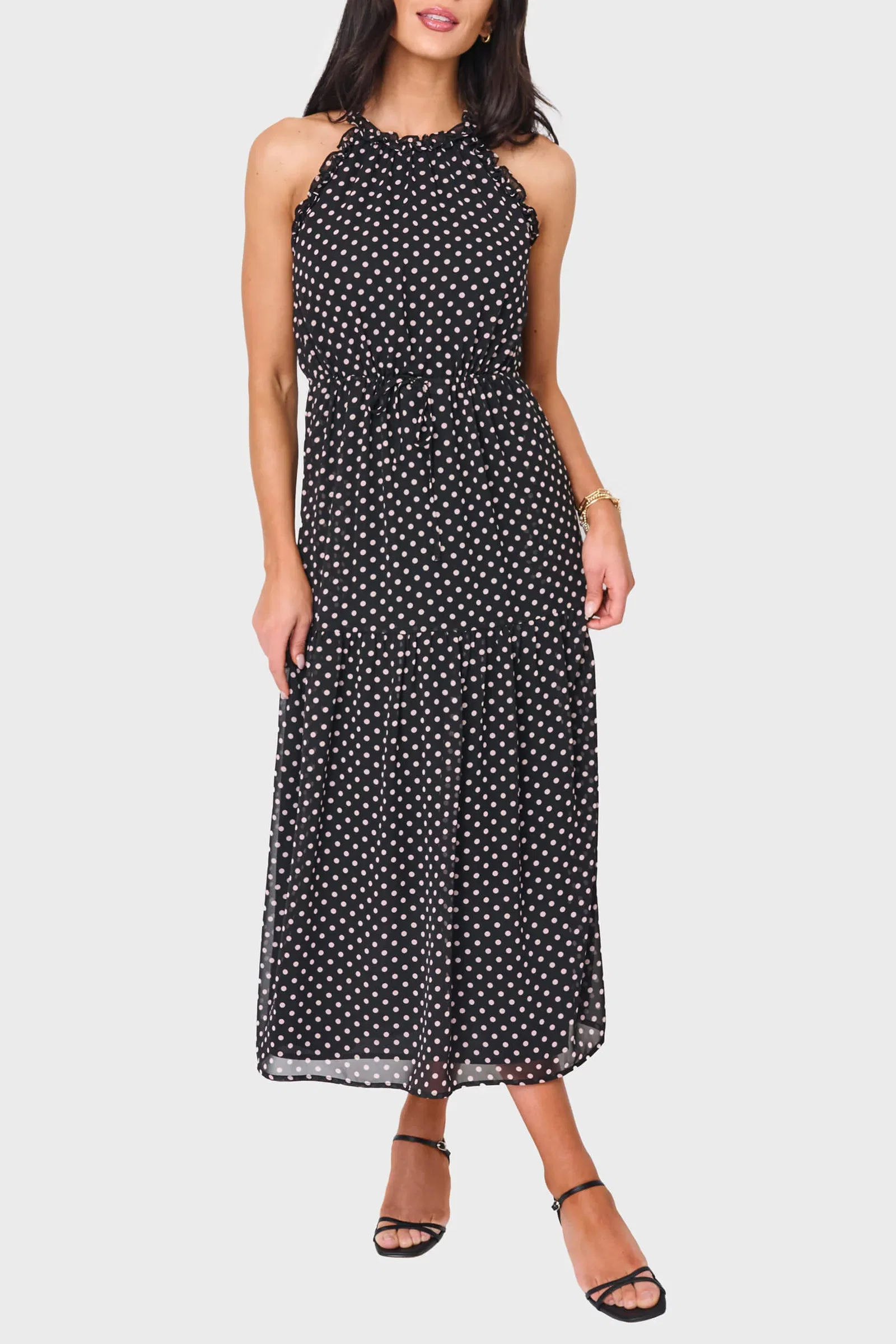 Image of Khloe Maxi Chiffon Dress