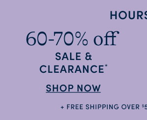 60-70% off sale & clearance
