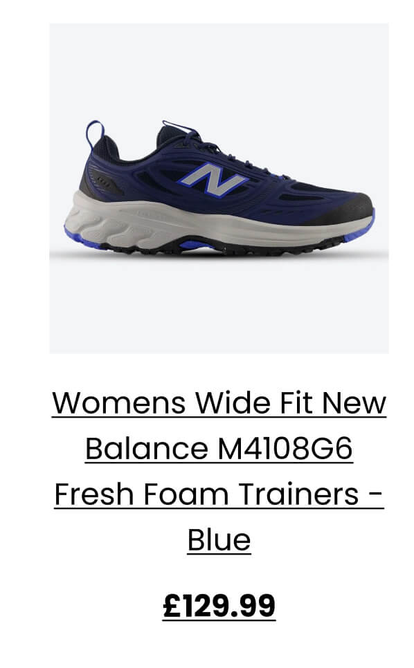 Womens Wide Fit New Balance M4108G6 Fresh Foam Trainers - Blue £129.99