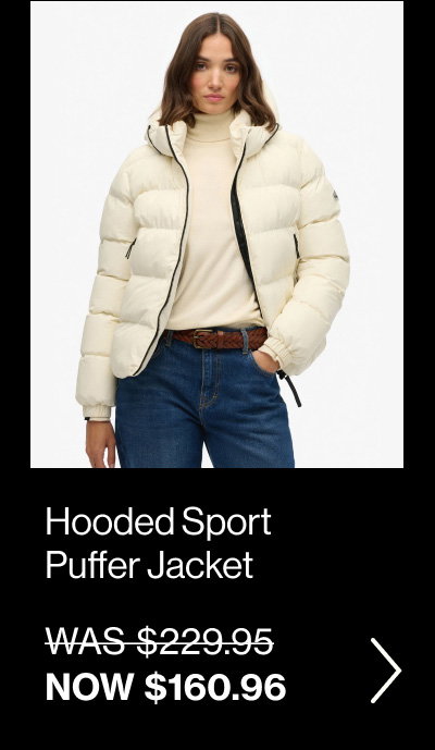 Hooded Sports Puffer Jacket