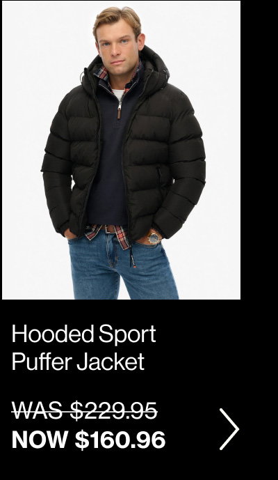 Hooded Sports Puffer Jacket