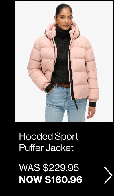 Hooded Sports Puffer Jacket
