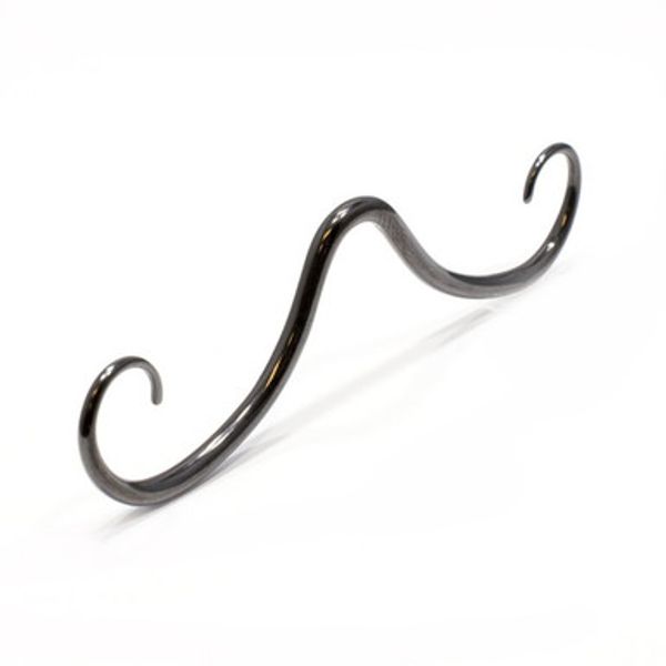 PVD Black Mustache Septum Ring | Luxe Modz