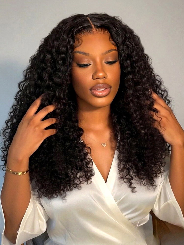 Burmese Curly HD Lace Front High Density Wigs Human Hair