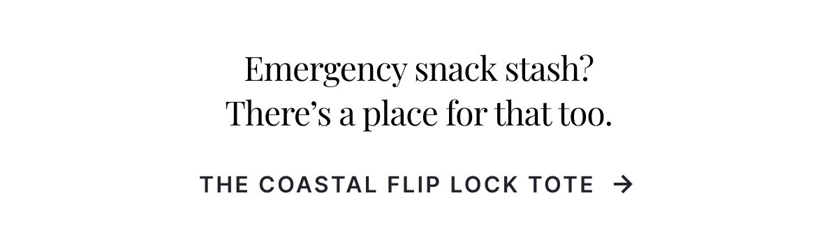 COASTAL FLIP LOCK TOTE