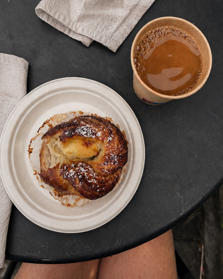Vanilla bun at Sandhamn bakery