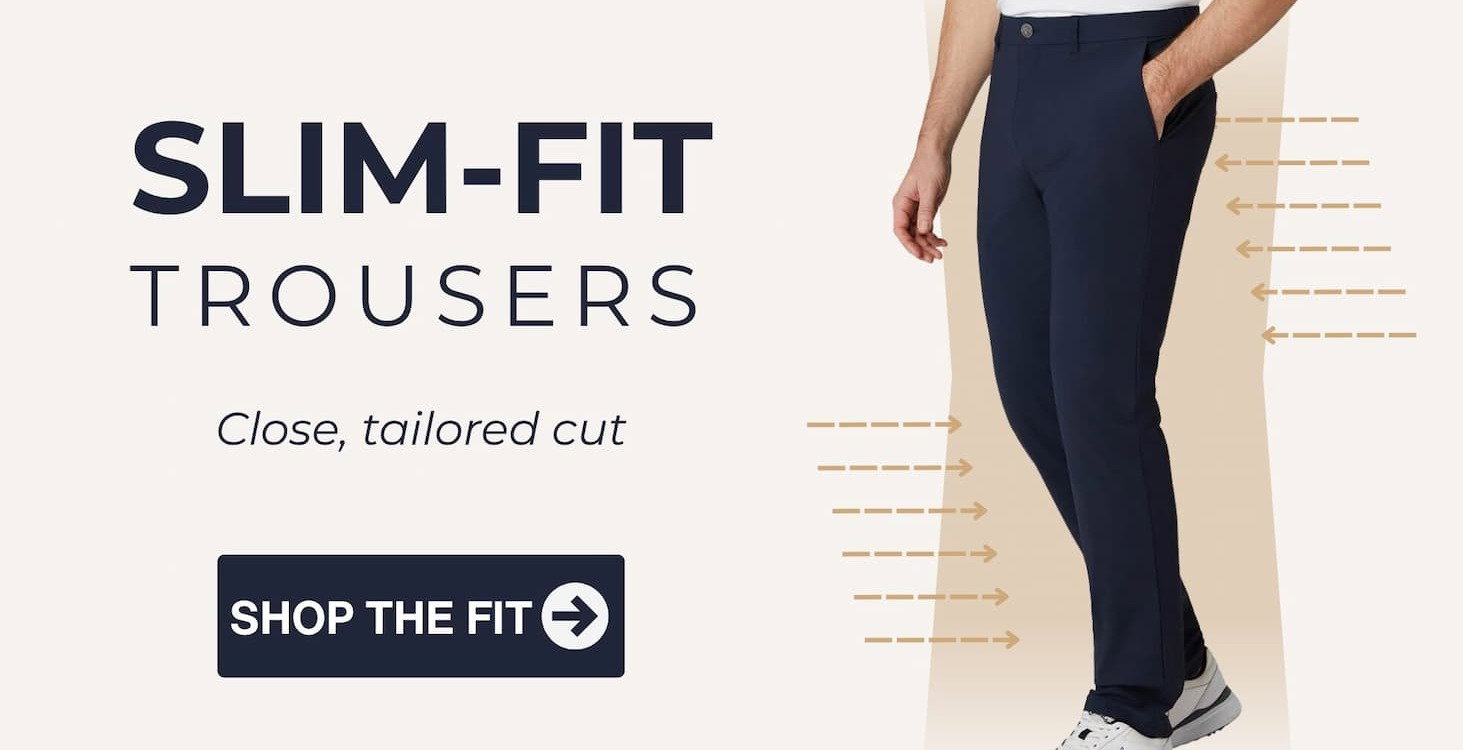 Slim-Fit Trousers at Golfbase