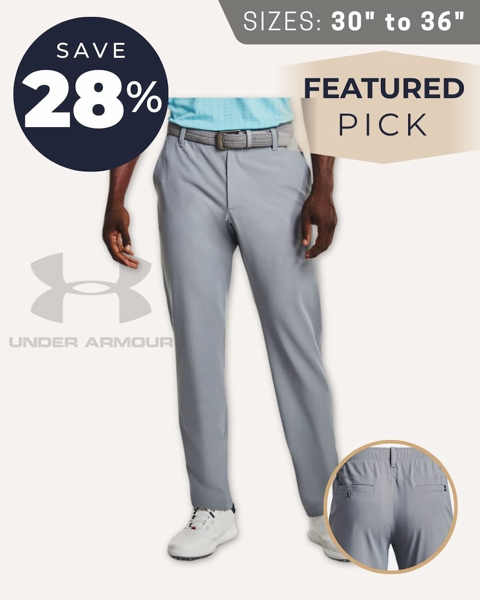 Under Armour Mens 2026 Drive Water Repellent Light Stretch Golf Trousers