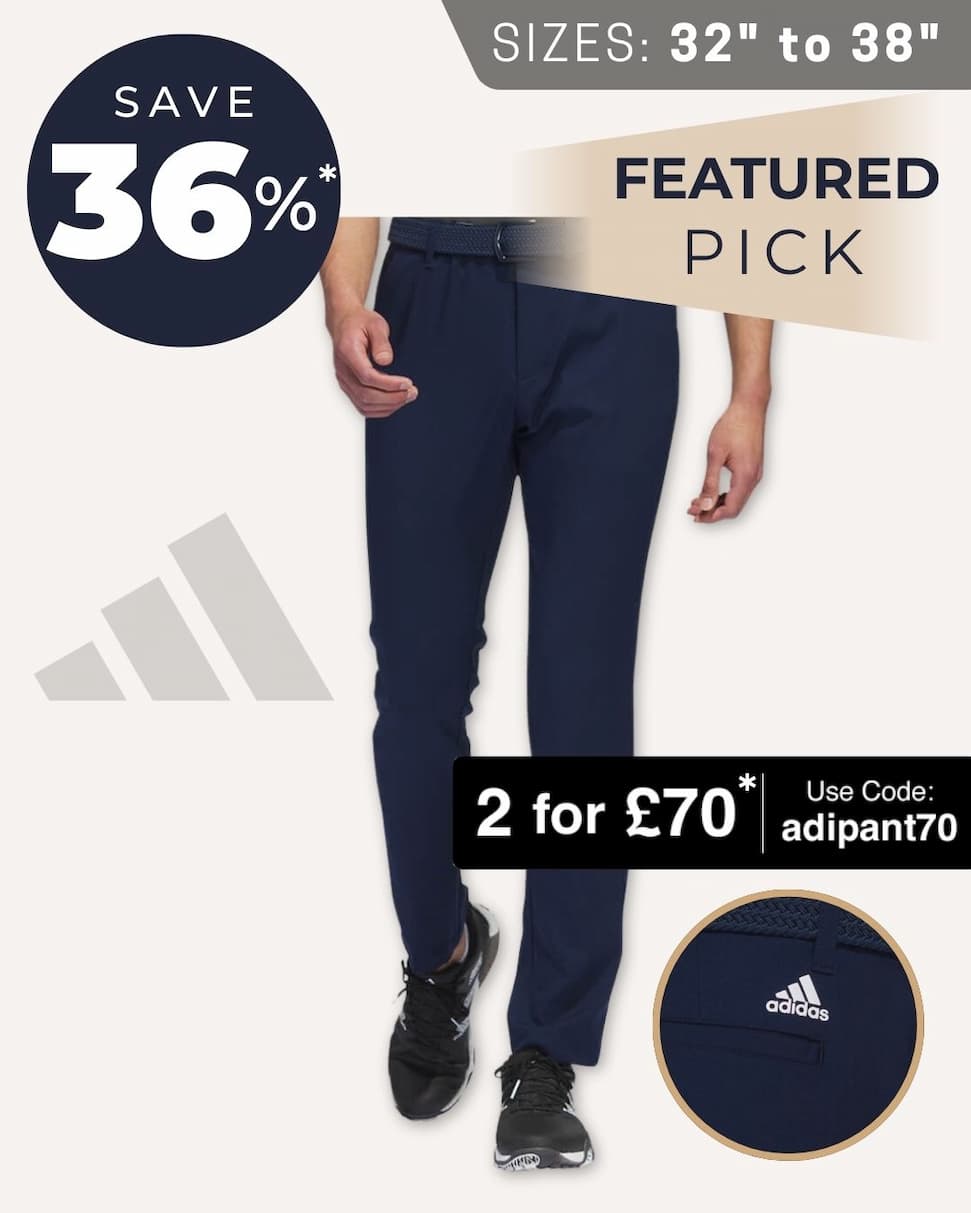 adidas Golf Mens Ultimate365 Primegreen Tapered Pant Trousers