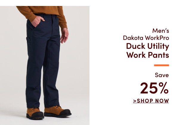 Men's Dakota WorkPro Duck Utility Work Pants Save 25%