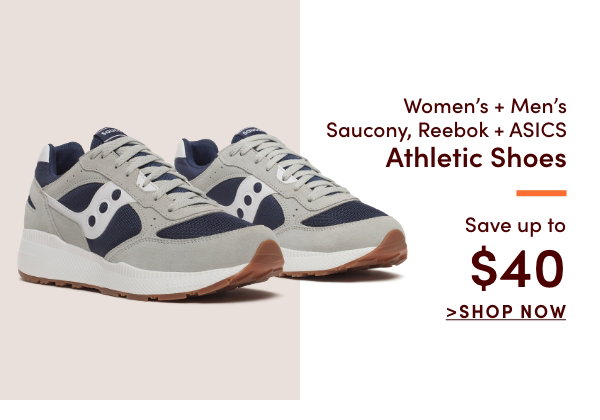 Women's + Men's Saucony, Reebok, & Asics Athletic Shoes Save up to $40