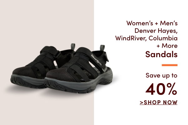 Women's + Men's Denver Hayes, WindRiver, Columbia, & More Sandals Save up to 40%