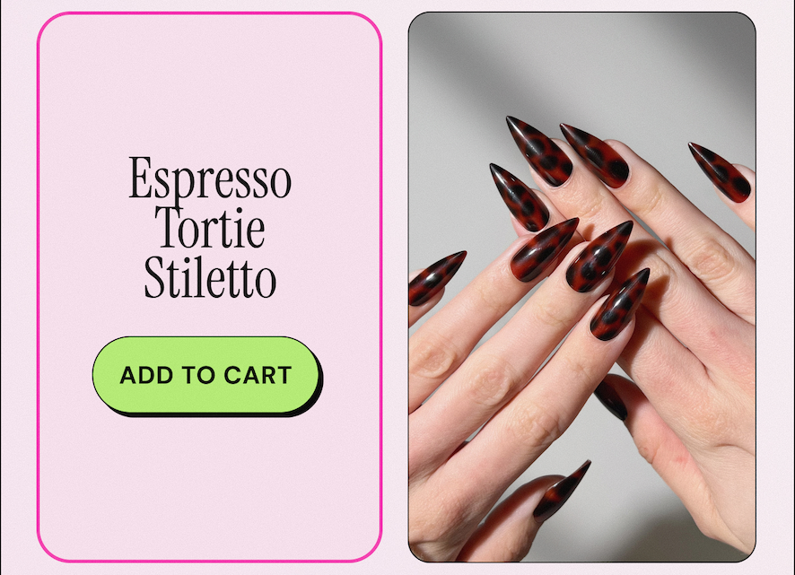 Espresso Tortie Stiletto. ADD TO CART