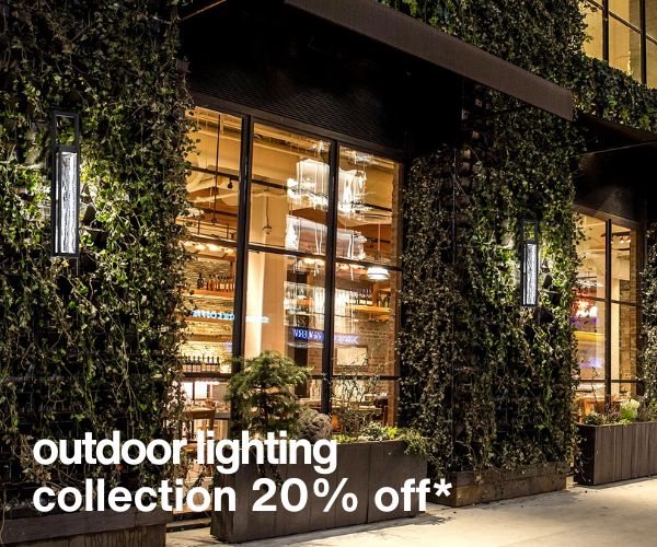 Modern Forms outdoor lighting 20%off