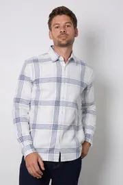 Natural Check Long Sleeve Shirt