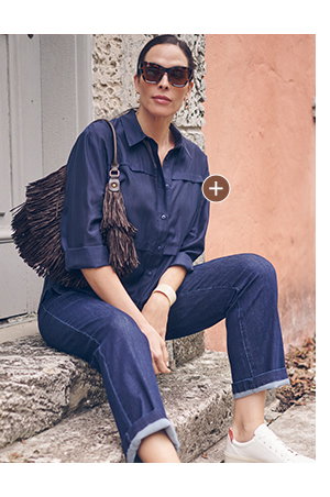 Denim trenchcoat