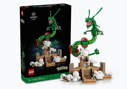 LEGO Pokemon 72168 Rayquaza Set for Adults