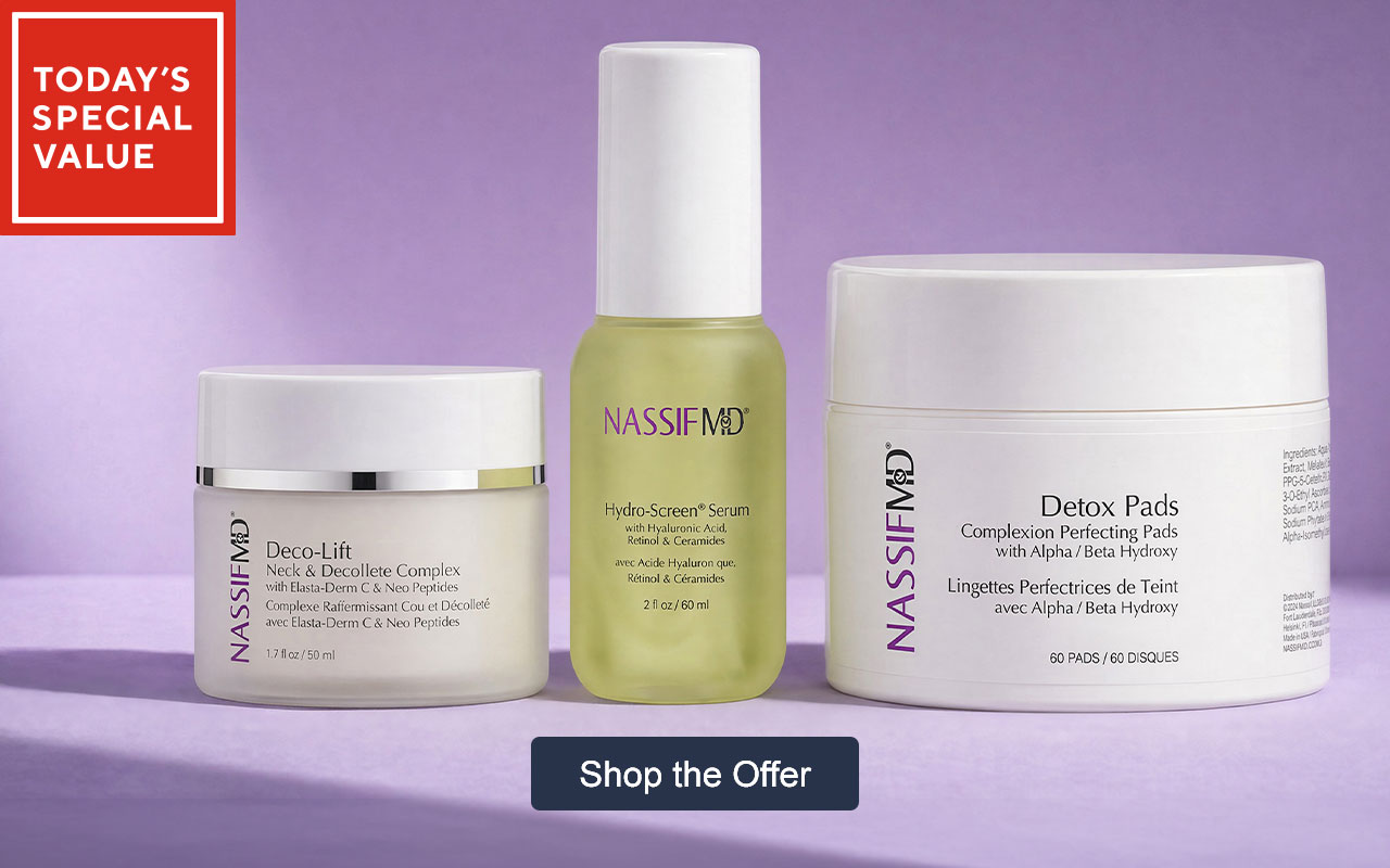 NassifMD Face & Neck Smooth & Hydrate 3 Piece Routine