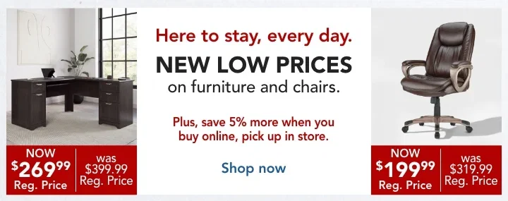 new low prices on furniture and seating