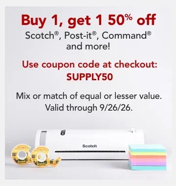 bogo 50% select 3m products
