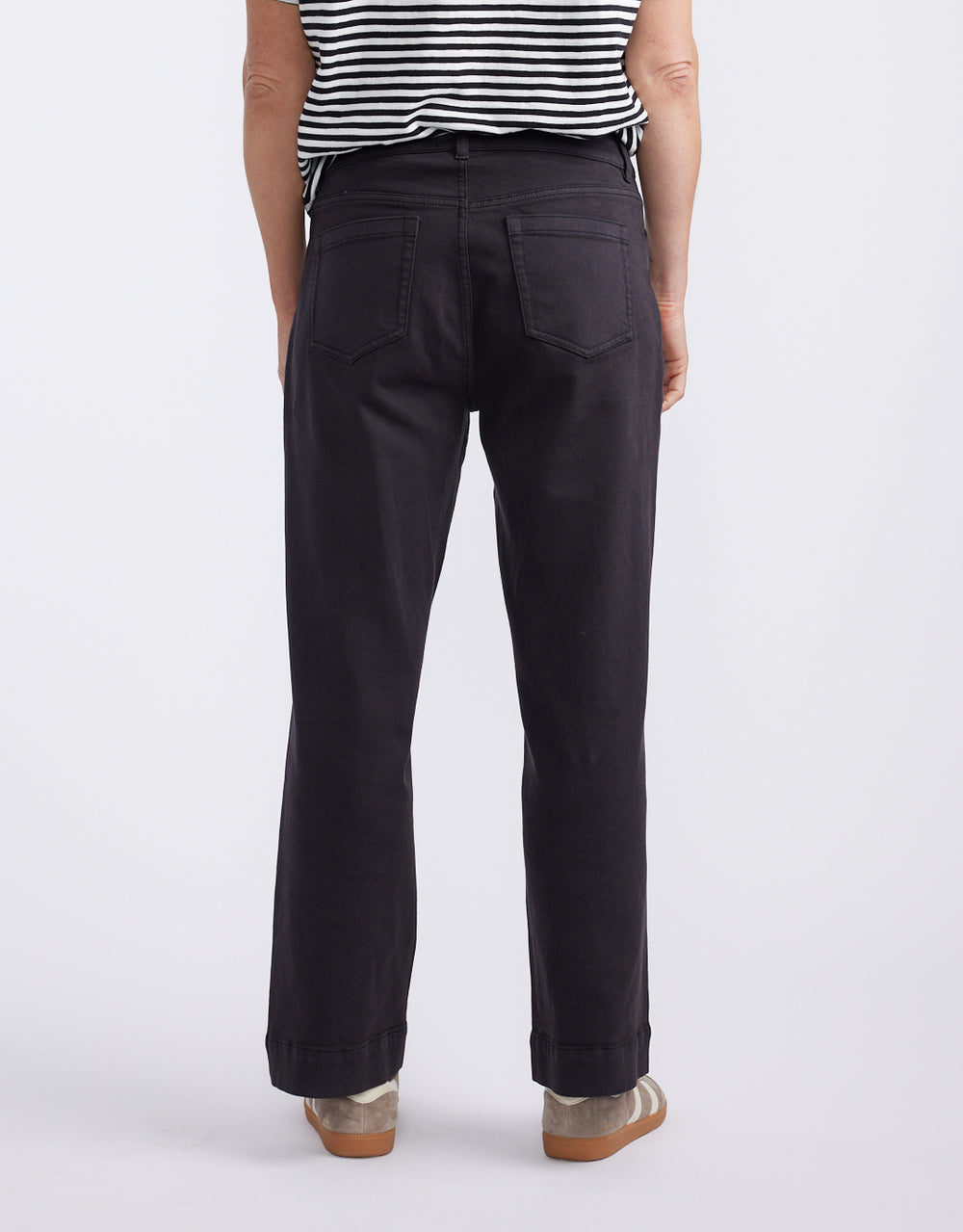 Catalina Wide Leg Jeans - Washed Black