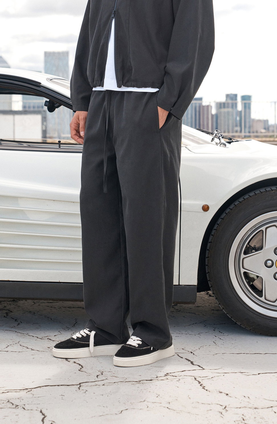 CUPRO PANELLED TROUSER