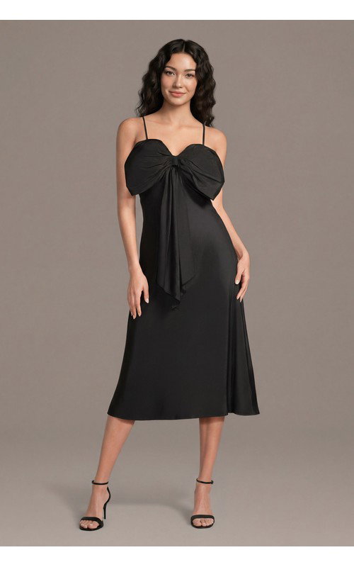 Taffeta Sweetheart Tea-Length Dress