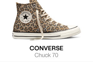 Converse Chuck Taylor All Star High Top Cheetah Sneakers in Brown/Black