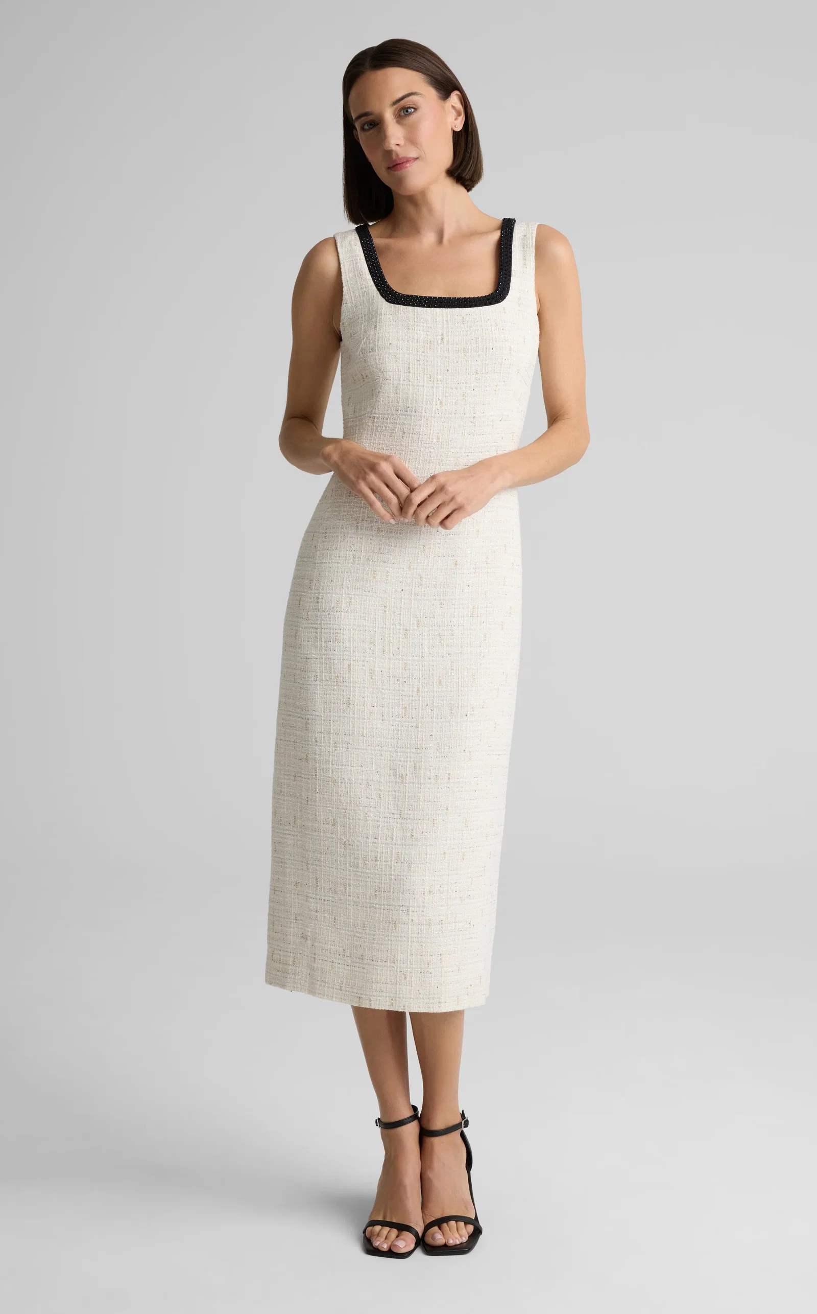 Image of Camille Dress In Cannes Tweed