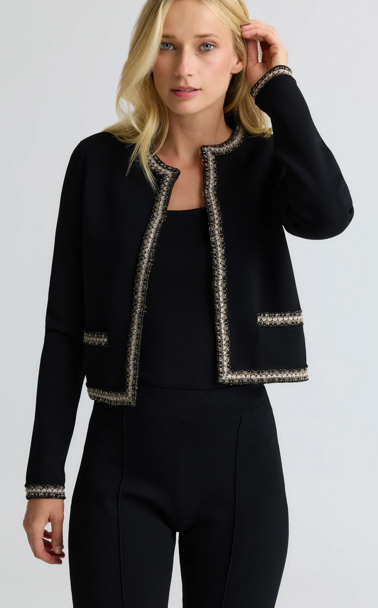 Image of Helen Jacket In Santa Roma Knit