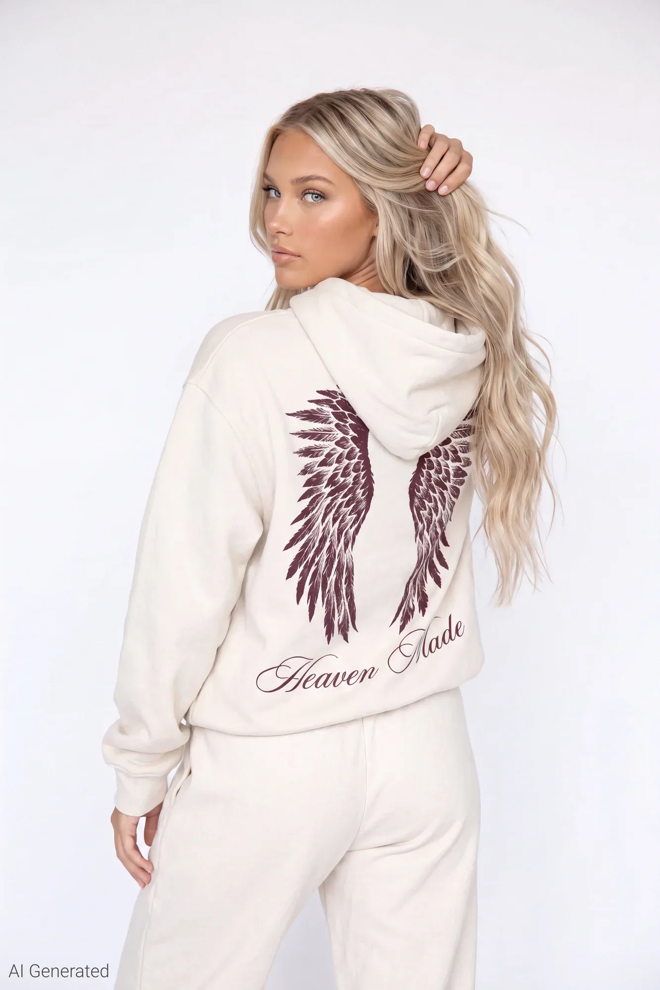 Image of Fleece Oversized Graphic Hoodie
