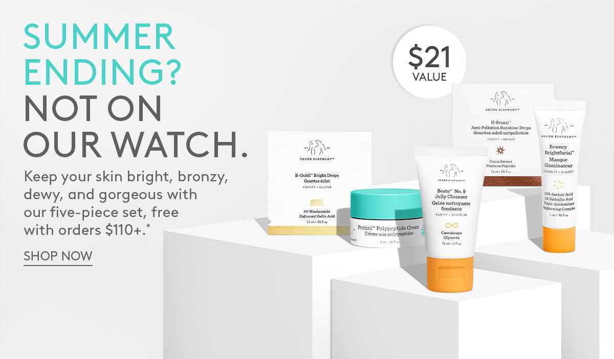 FREE 5-Piece Set With $110+ Orders