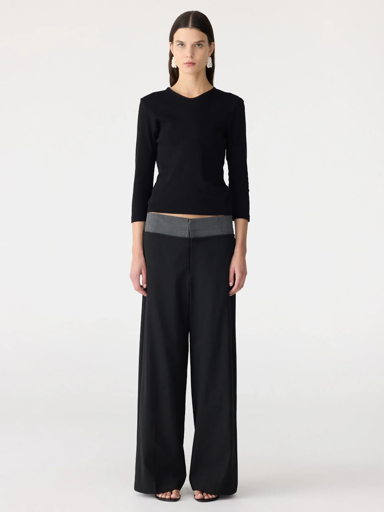 Image of Contrast Tailored Pant