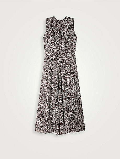 Daisy Print Midi Dress