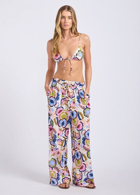 Sea Blossom Wide Leg Pant