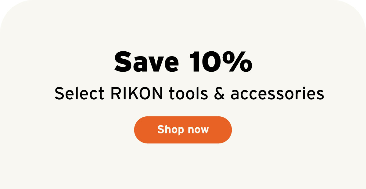 Save 10% on select Rikon tools & accessories