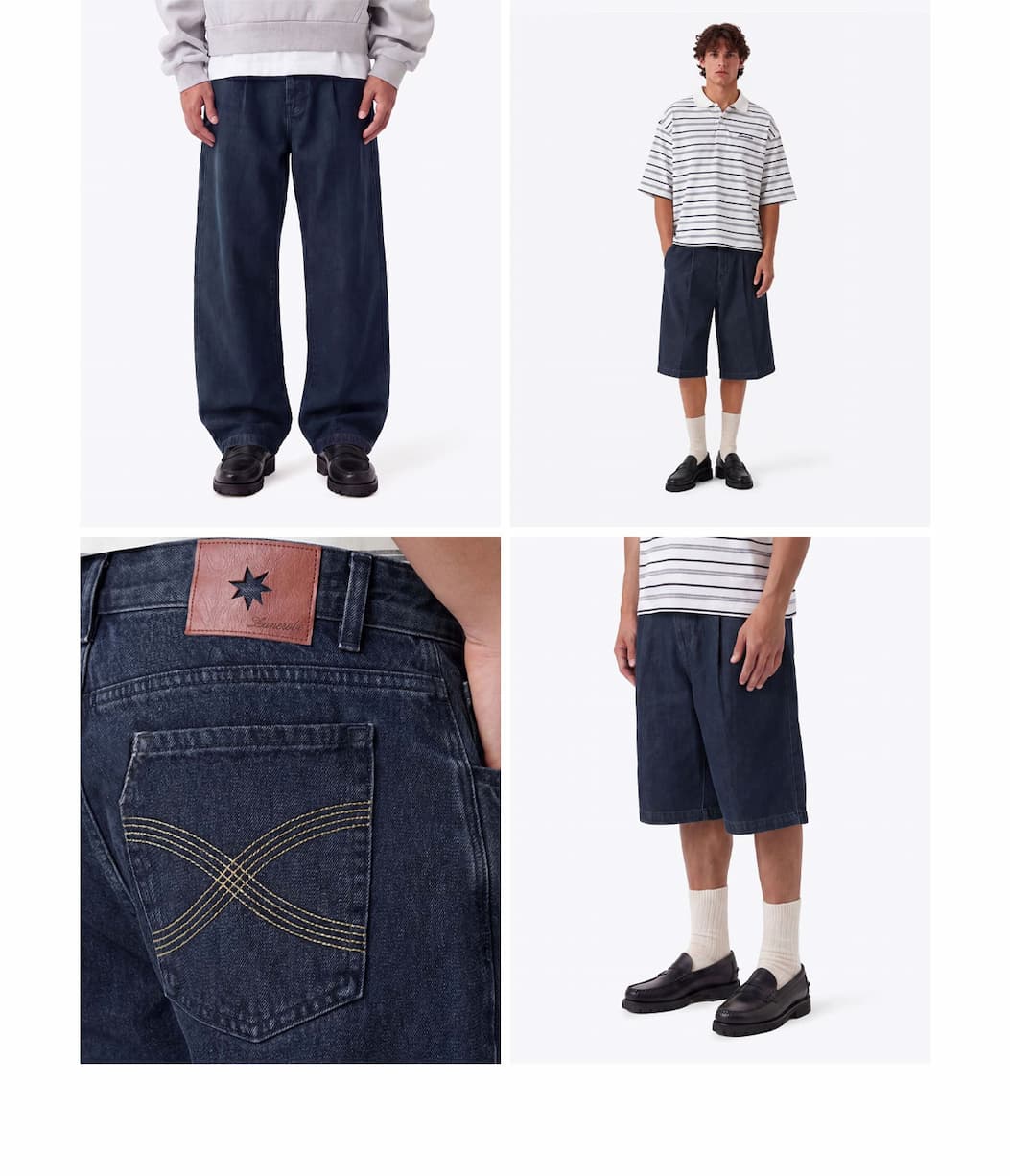 Denim Mega Pants & Shorts