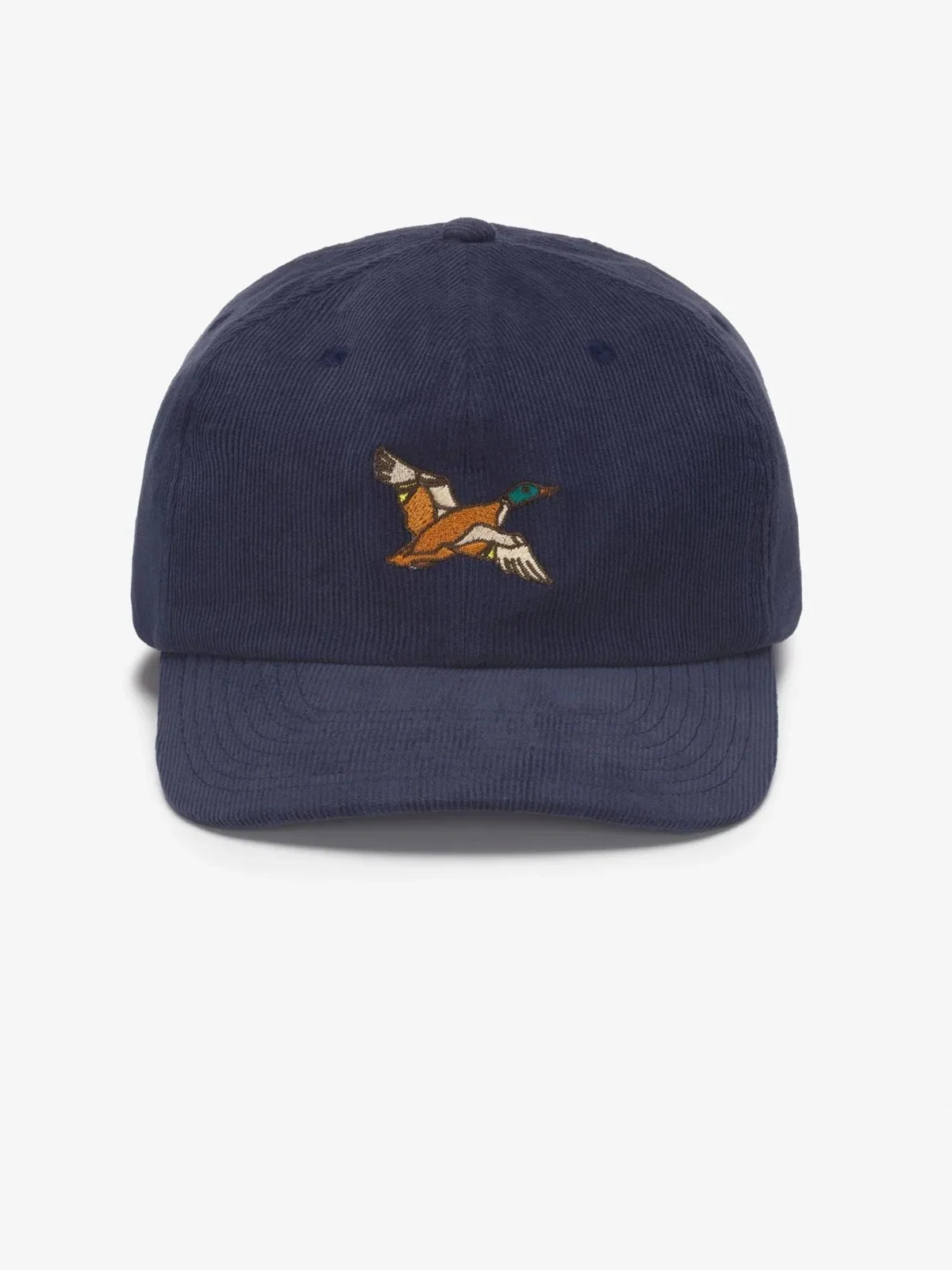 Cap aus softem Baumwollcord mit Stickerei