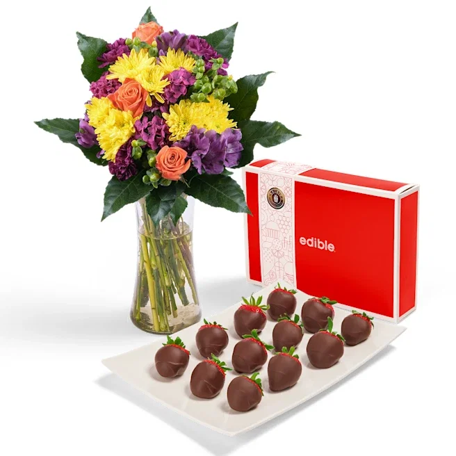 Bouquet with <br>Dipped Berries