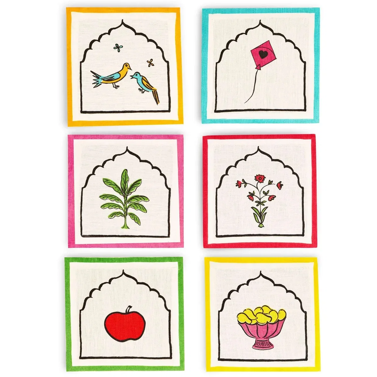 Image of Coaster/Cocktail Napkin Dreamy Set of 6